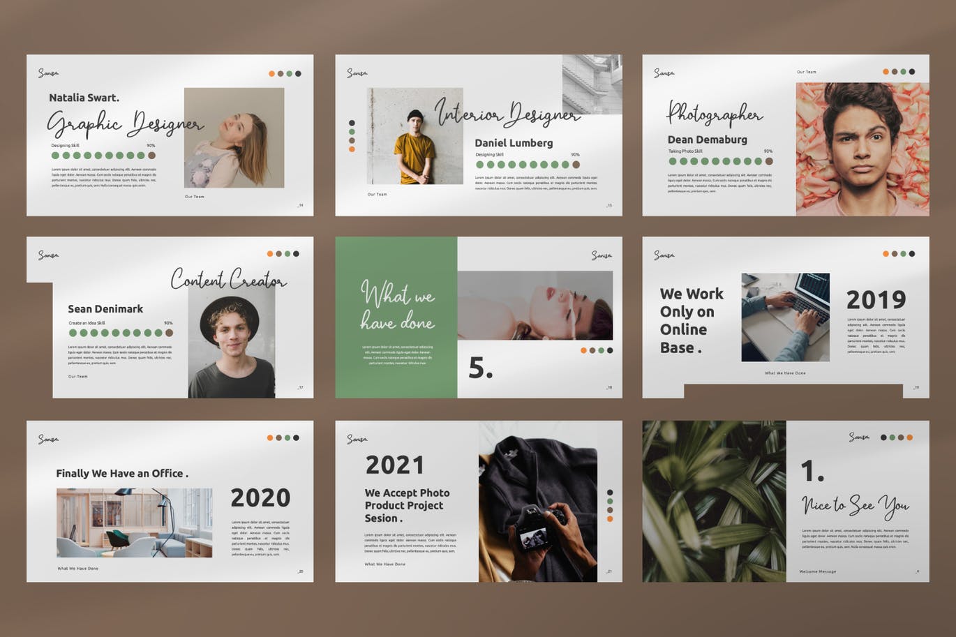 时尚高端专业优雅的高品质多用途powerpoint幻灯片演示模板（pptx）