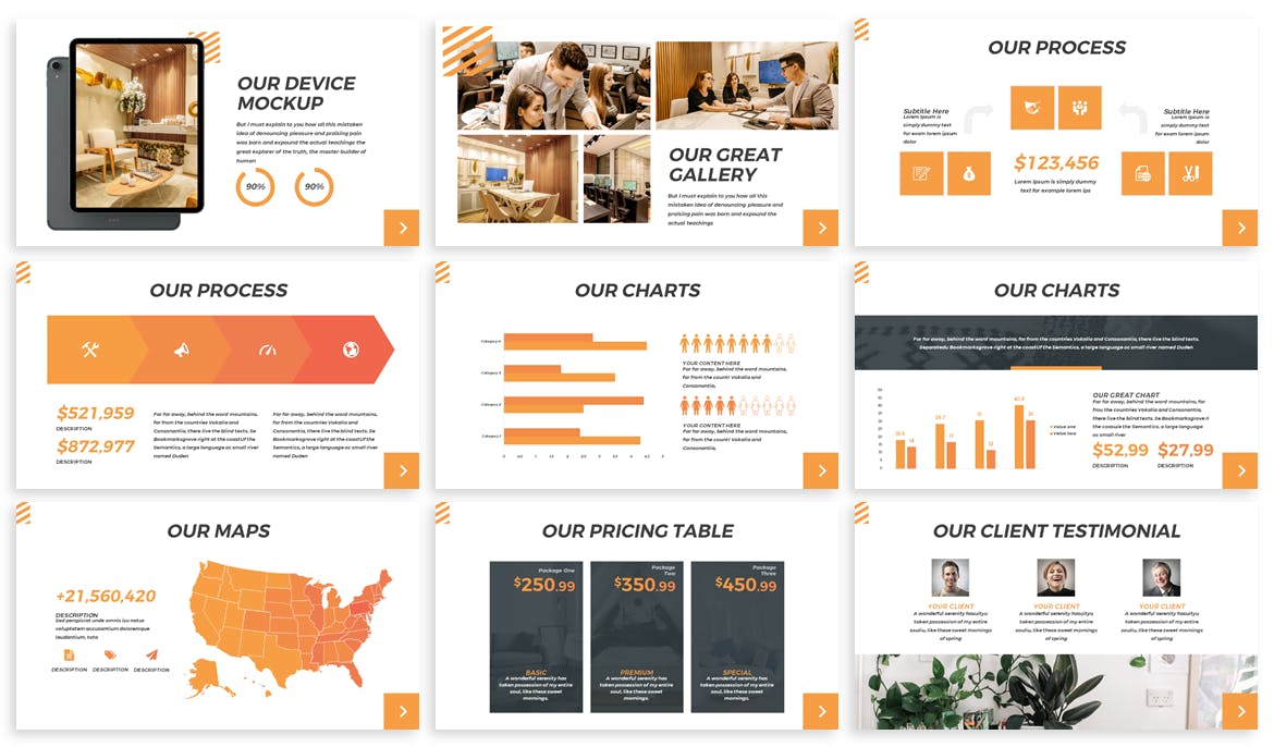 商业谷歌幻灯片模板（PPTX）