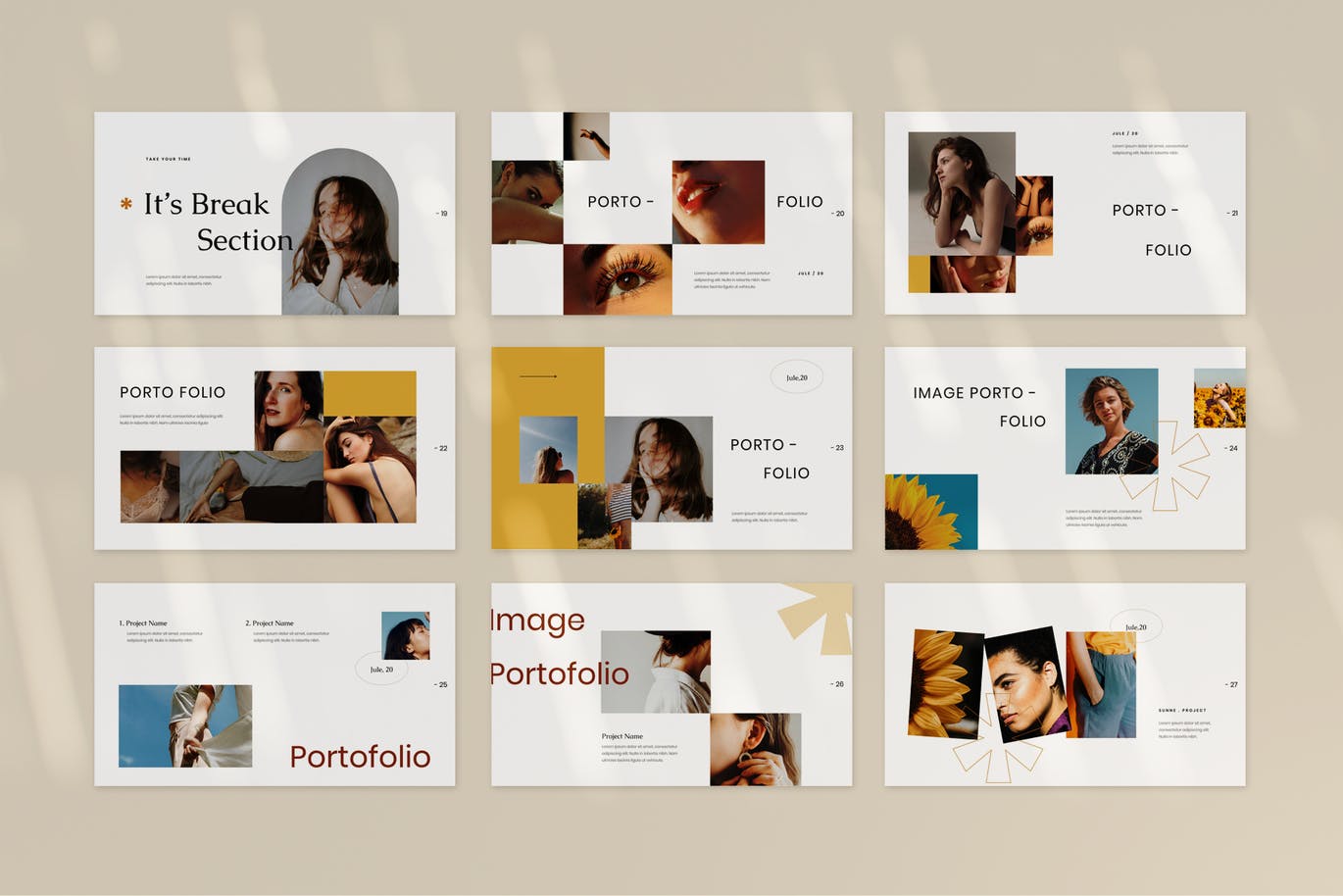 时尚高端创意多用途的高品质优雅powerpoint幻灯片演示模板（pptx）