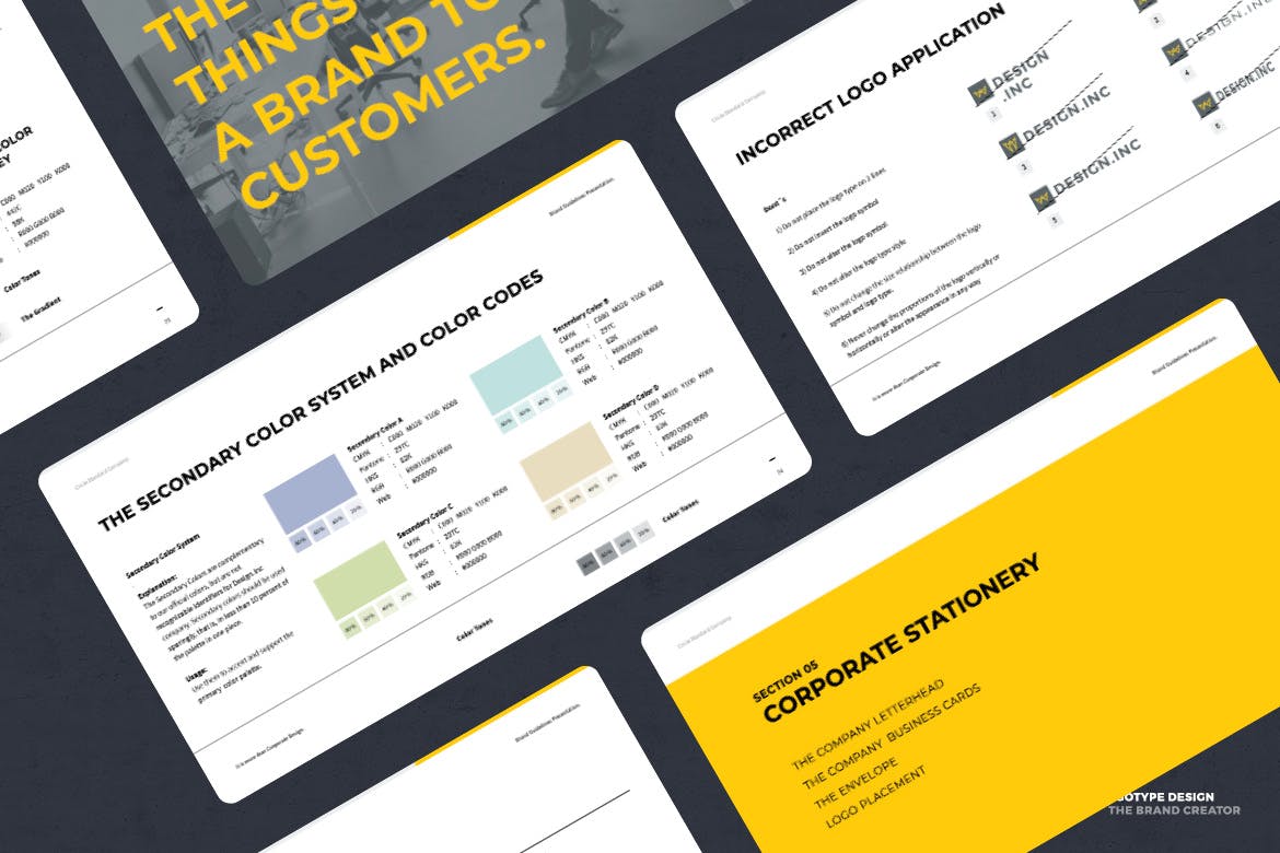 多功能品牌手册PPT模板下载(PPTX)