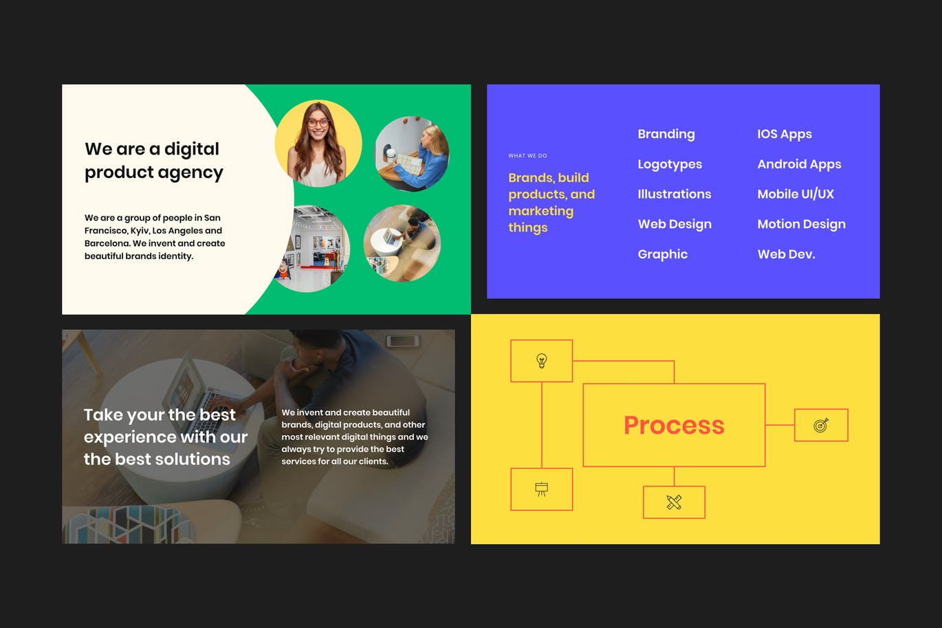 时尚高端简约多用途的现代流行风格powerpoint提案幻灯片演示模板（pptx）