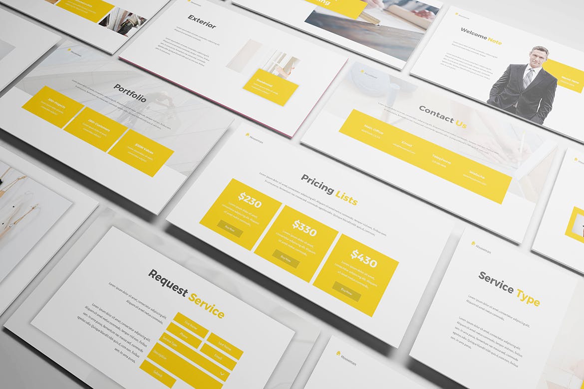 家政服务公司业务介绍PPT模板（PPTX）