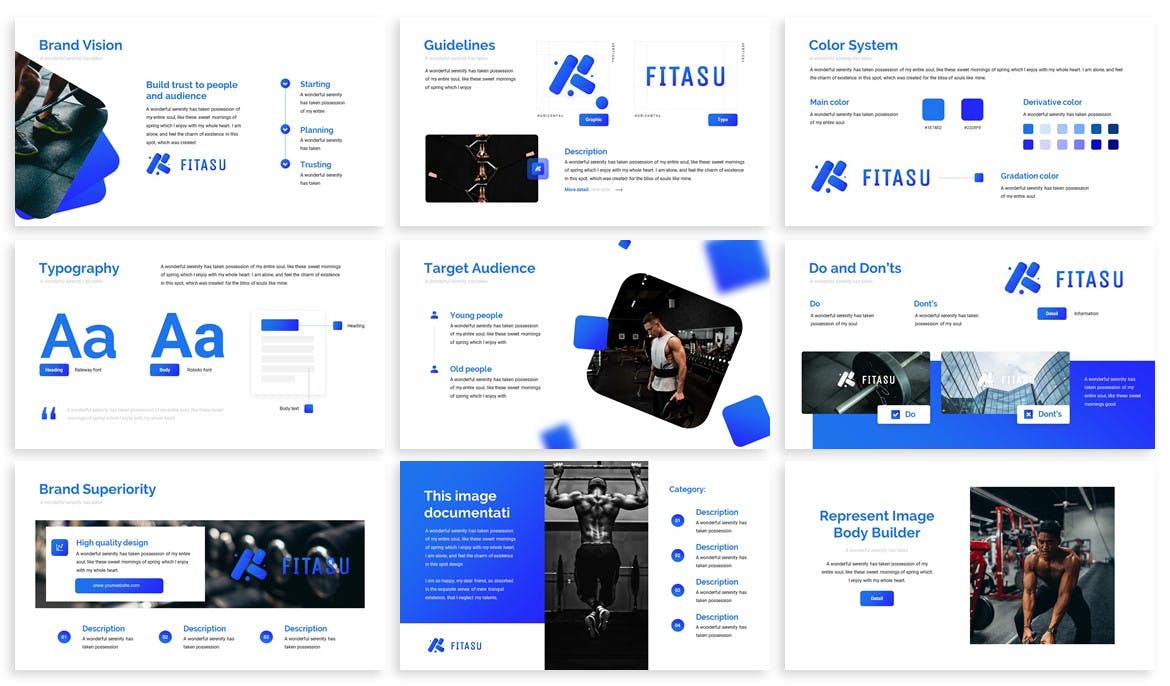 简单简介具有设计感的PPT模板(PPTX)