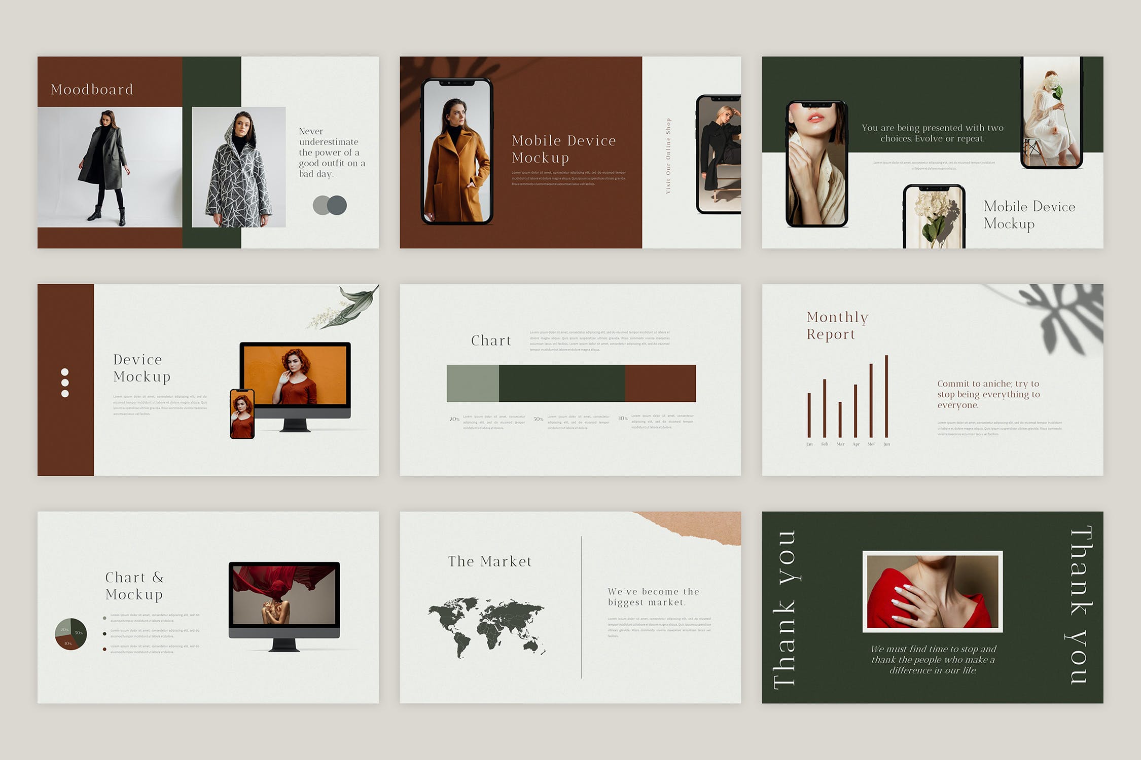 时尚优雅的PPT模板下载[PPTX]