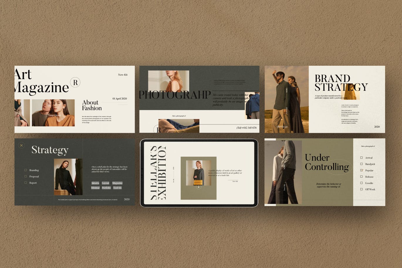 优雅时尚高端创意营销powerpoint幻灯片演示模板（pptx）