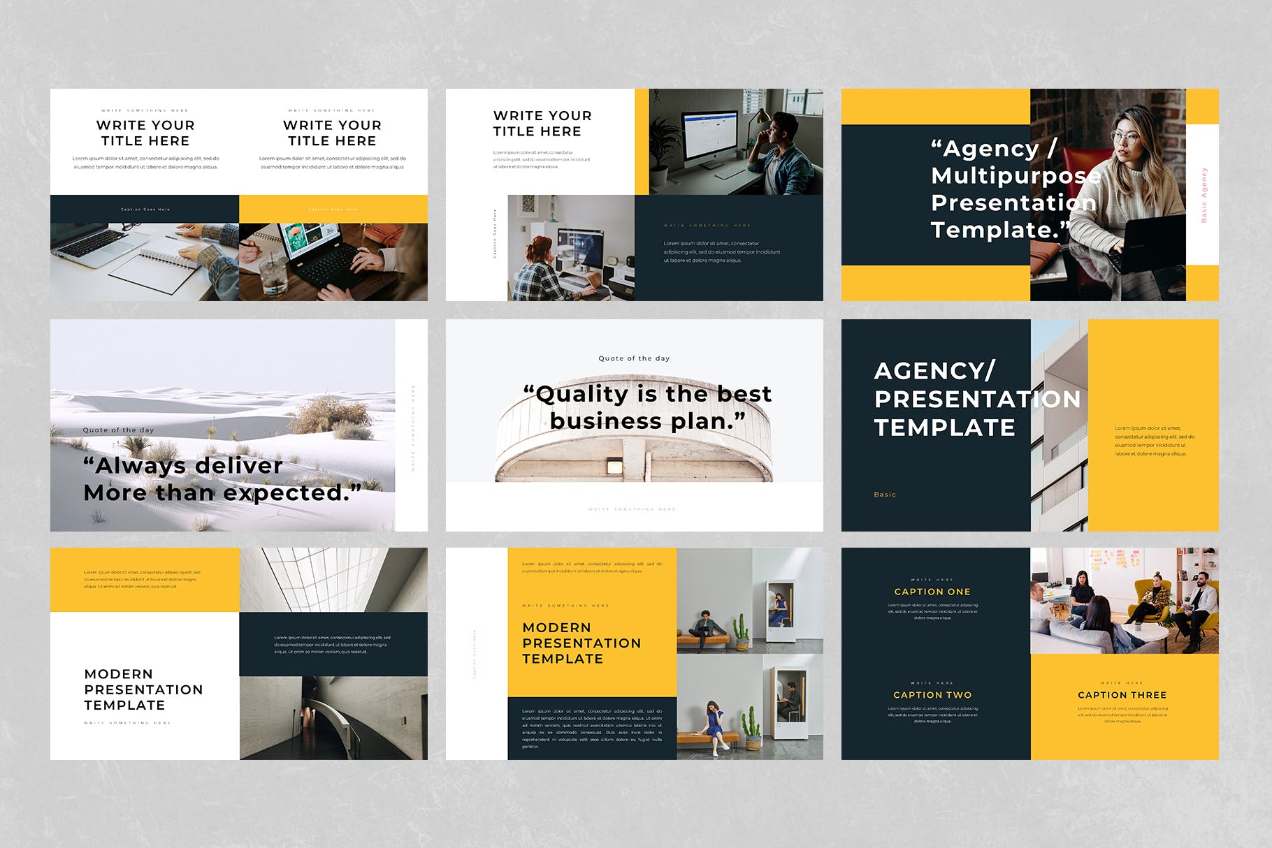 现代风格的大图PPT设计模板(PPTX)