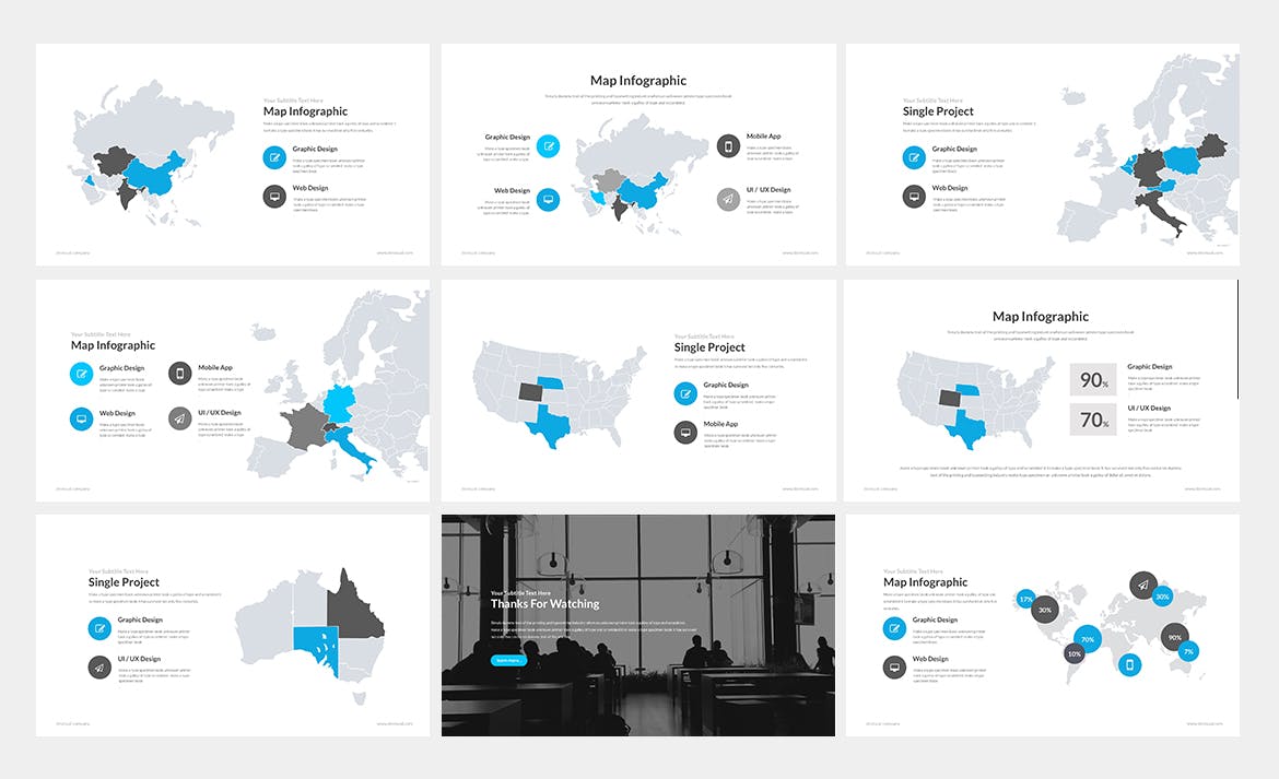 极简主义商业计划书大数据PPT模板下载