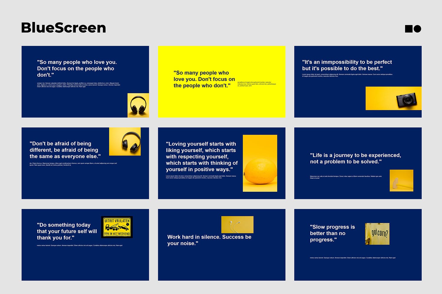 个性蓝色风格的PPT模板（PPTX）