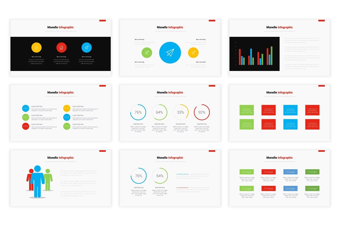 简约好用的多用途大数据powerpoint幻灯片演示模板（pptx）