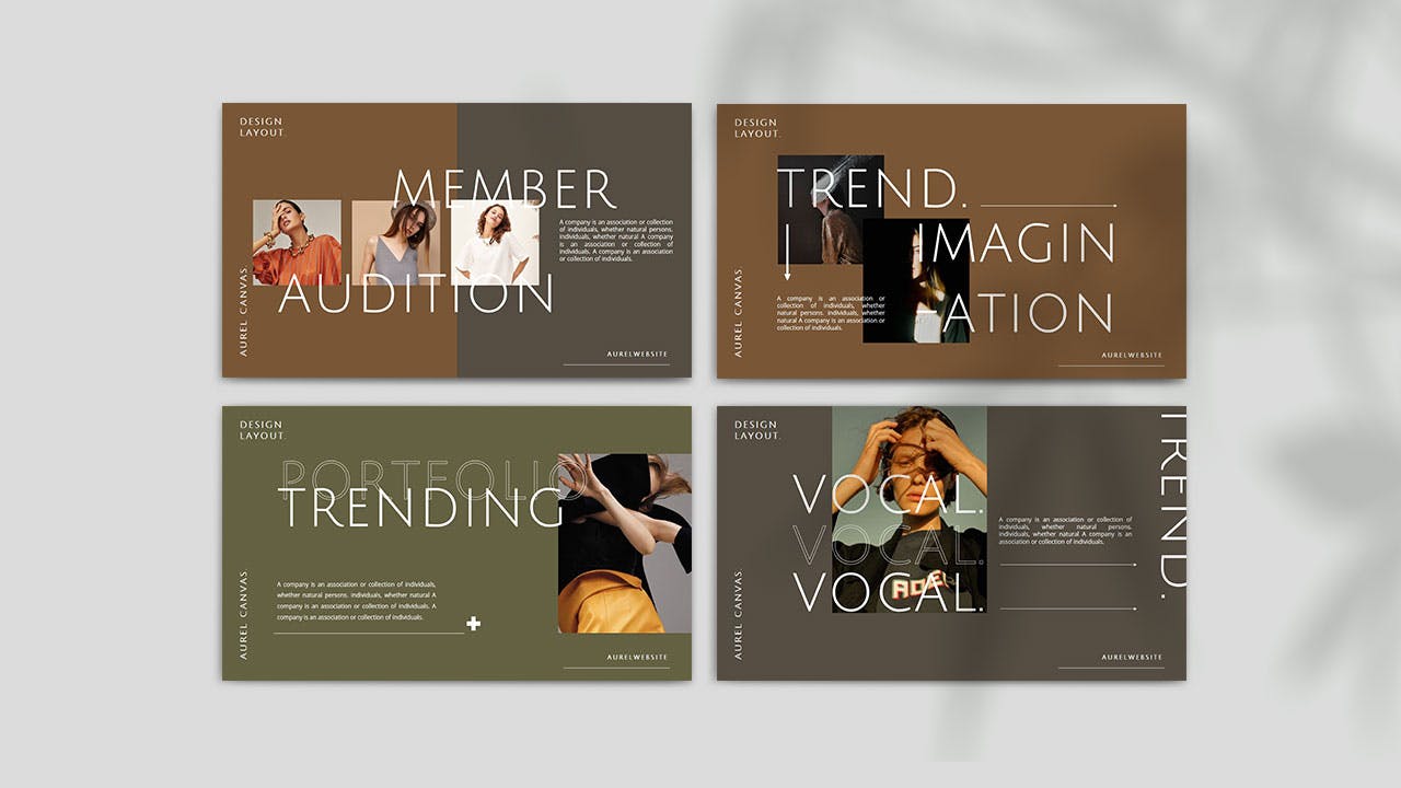 时尚复古的PPT目标（PPTX）