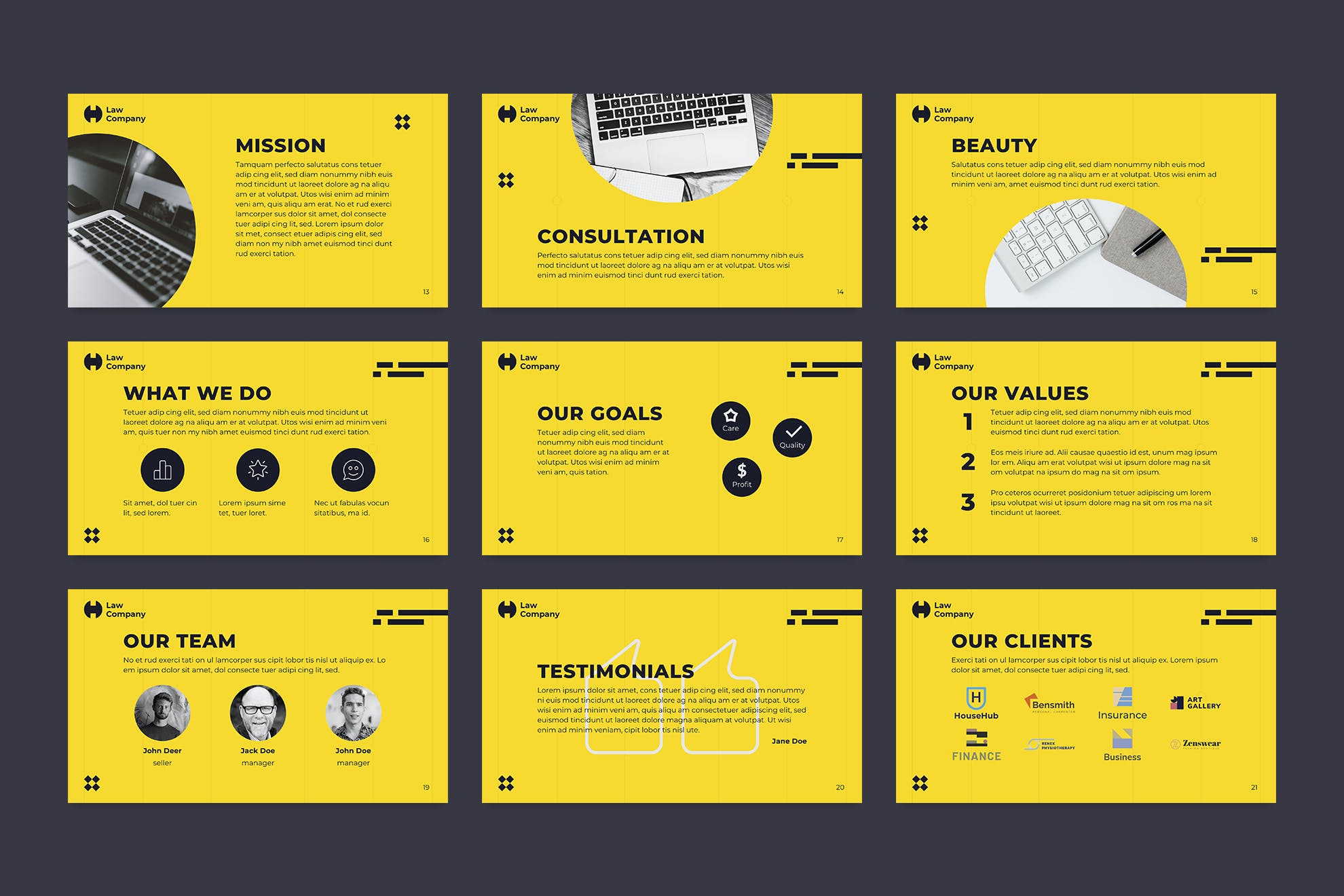 法律服务介绍PPT模板下载