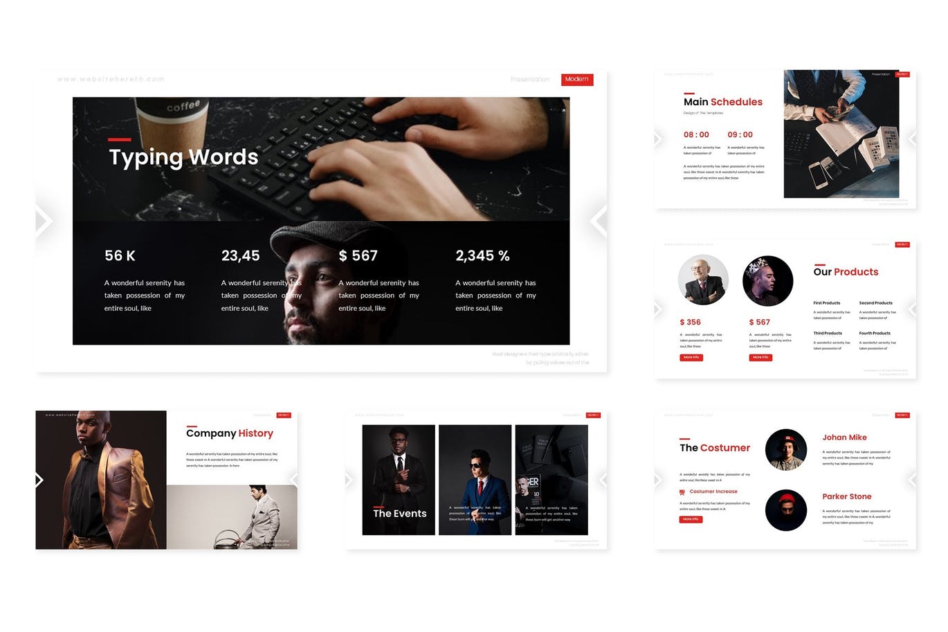 简约好用的大数据powerpoint幻灯片演示模板（pptx）