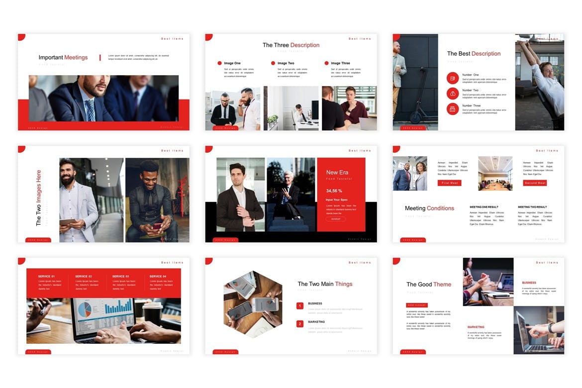 时尚的工作汇报PPT模板(PPTX)