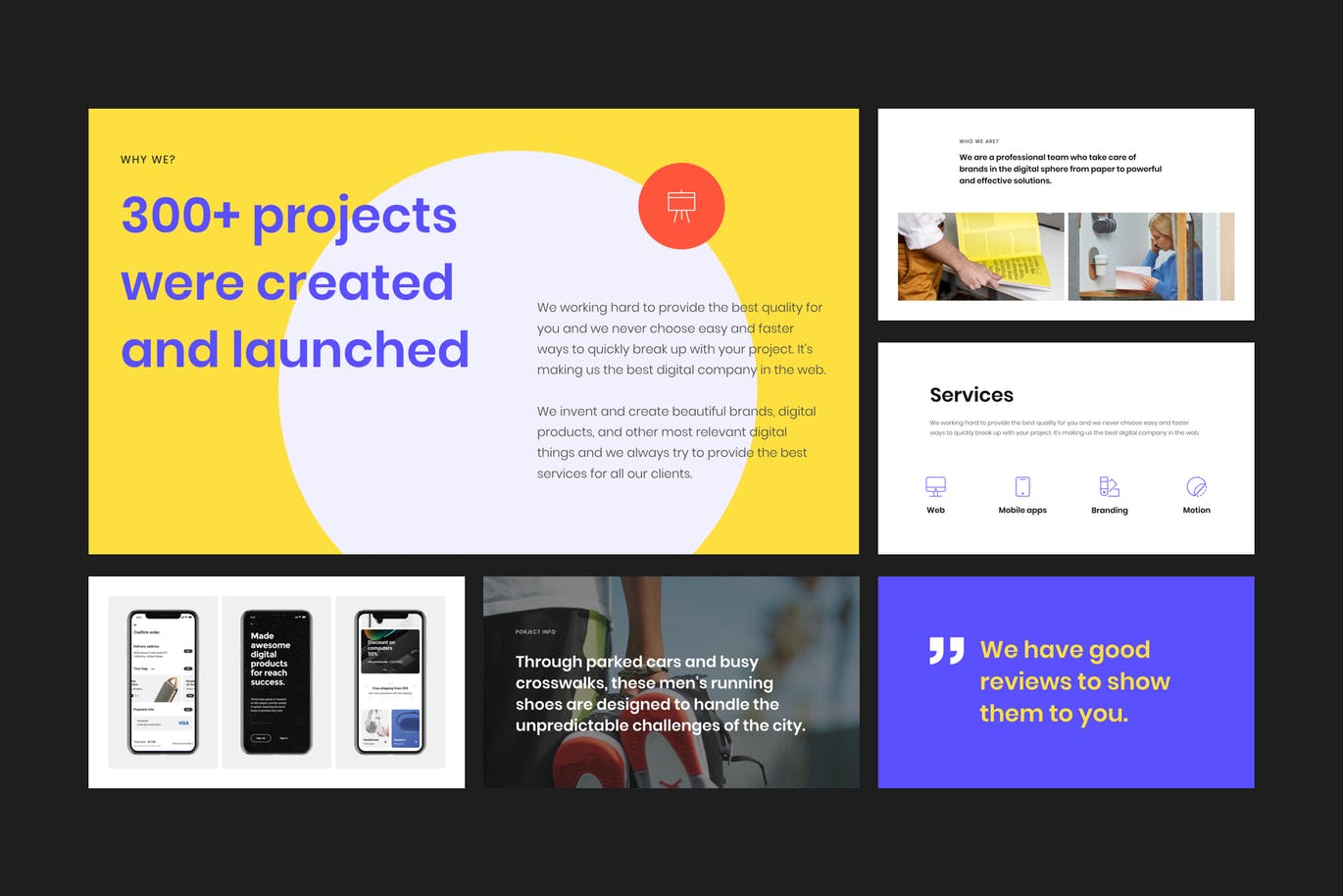 时尚高端简约多用途的现代流行风格powerpoint提案幻灯片演示模板（pptx）