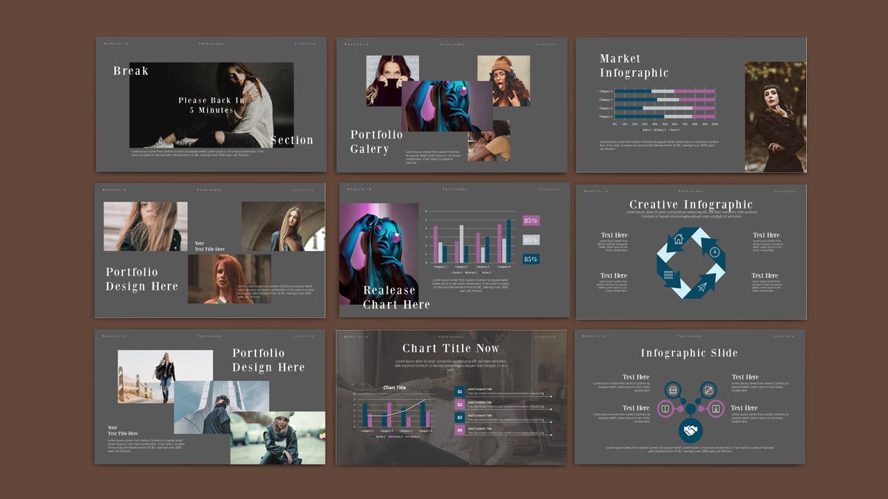 现代风格的PPT模板（PPTX）