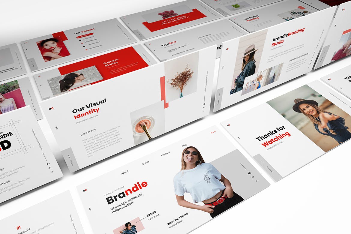 时尚高端简约清新多用途的高品质品牌主题演讲keynote幻灯片演示模板（key）