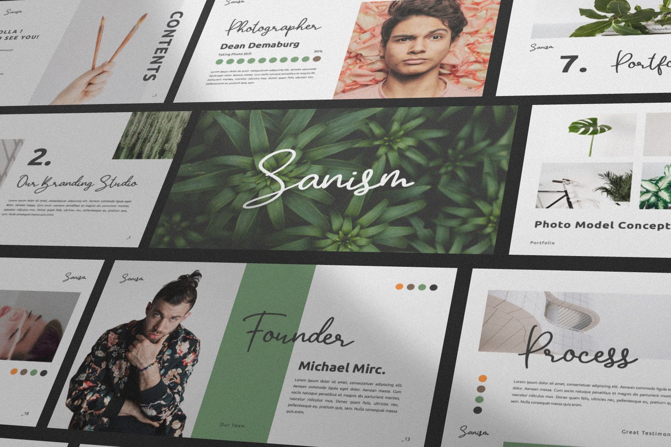 时尚高端专业优雅的高品质多用途powerpoint幻灯片演示模板（pptx）