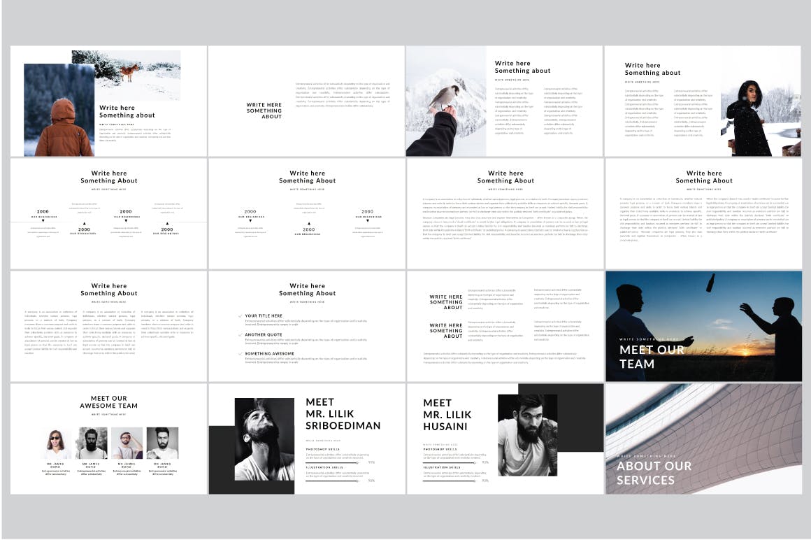 极简主义实用PPT模板下载（PPTX）