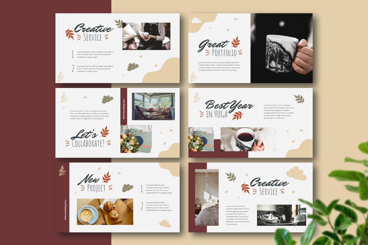 海格风格的Powerpoint模板 (PPTX)