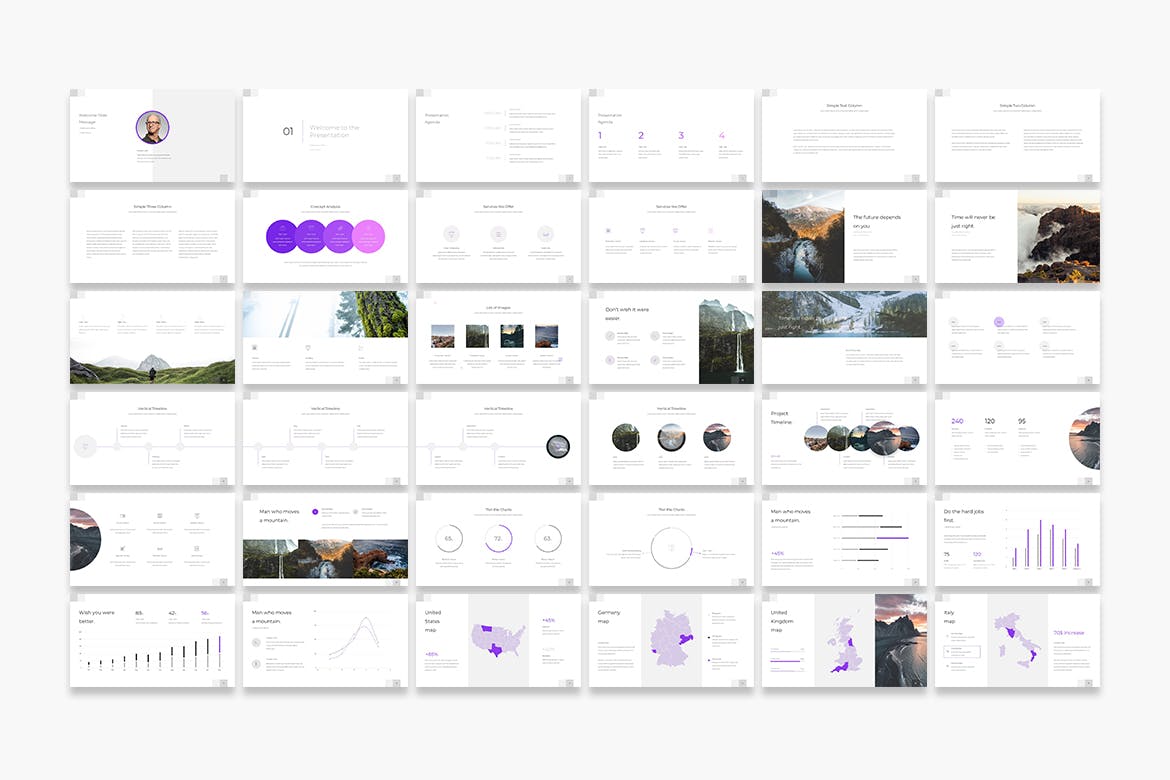 浅色大数据高端商业计划书设计PPT模板下载(PPT)
