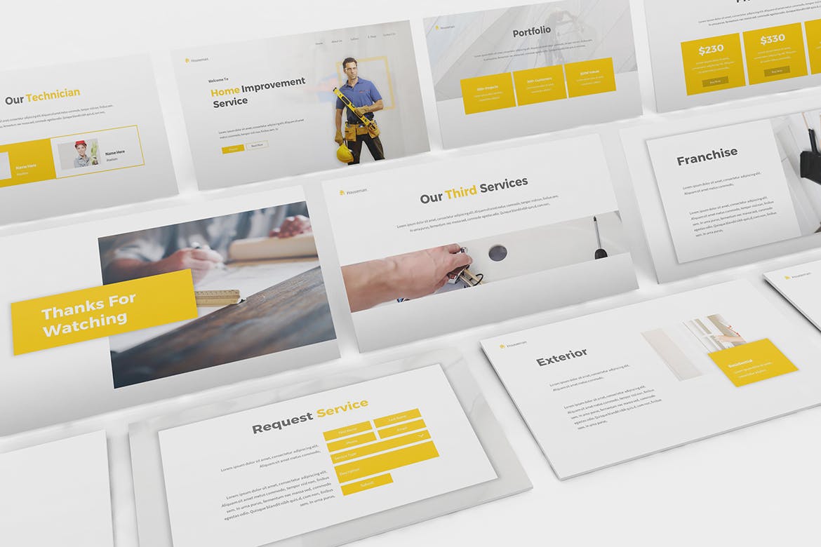 家政服务公司业务介绍PPT模板（PPTX）