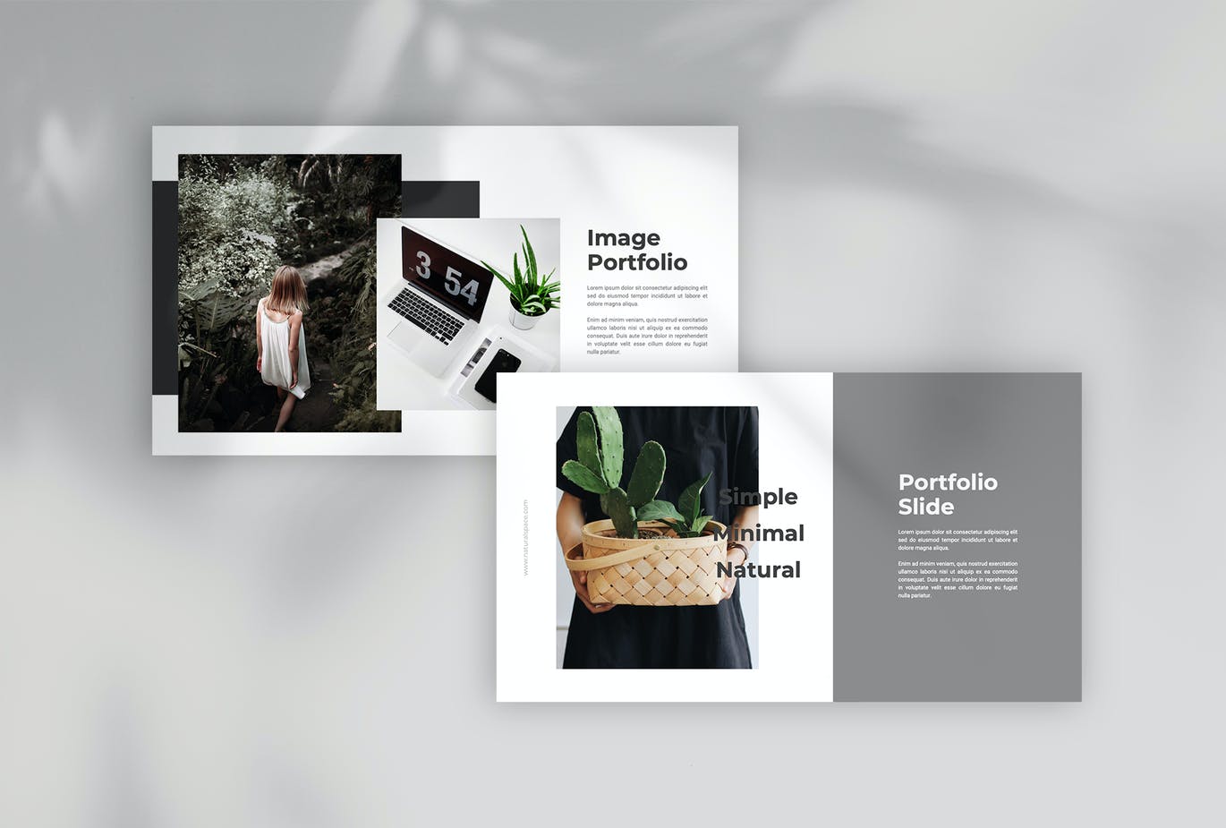 时尚高端简约清新优雅的高品质自然powerpoint幻灯片演示模板（pptx）