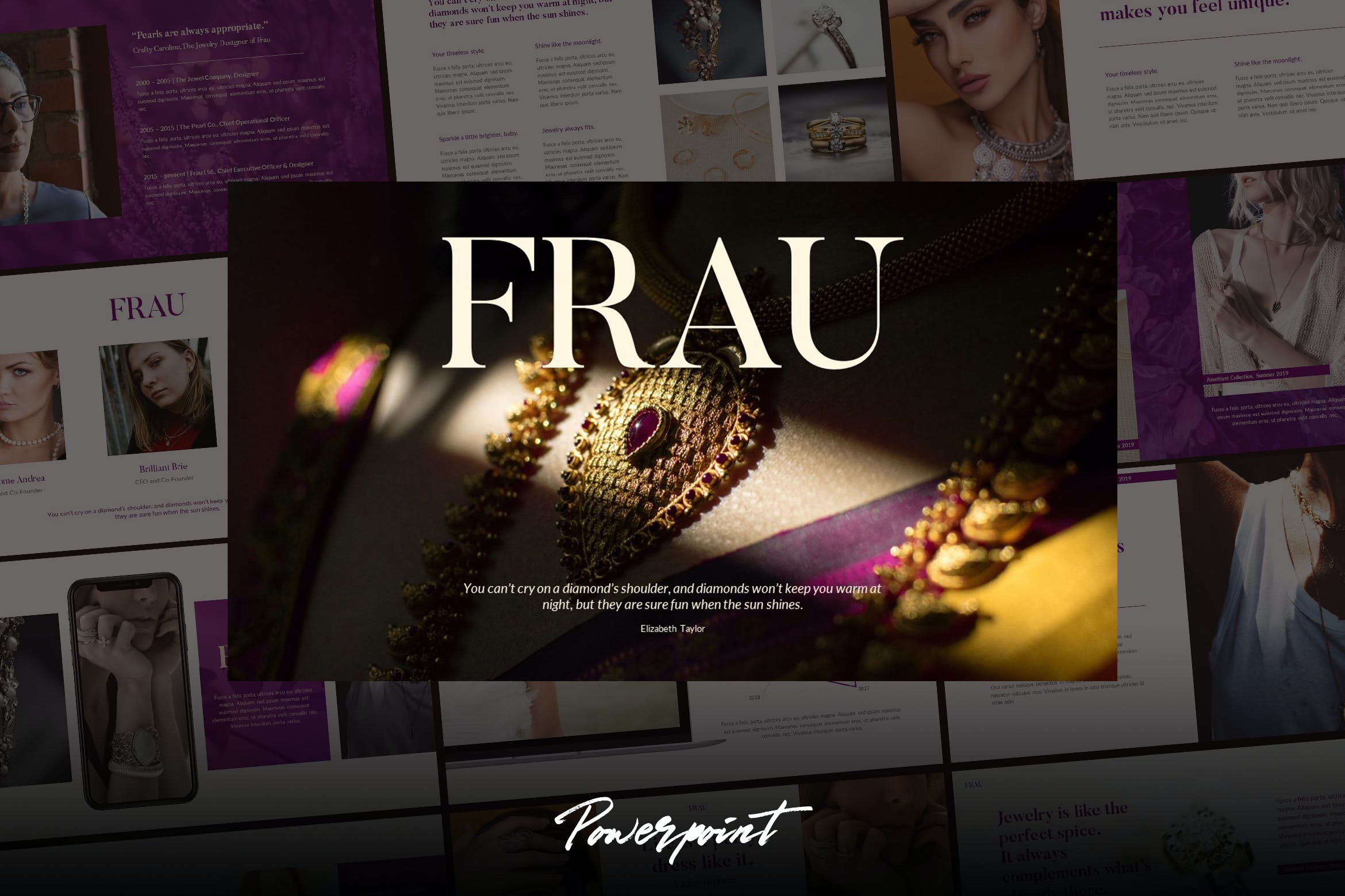 时尚商务Powerpoint模板（PPTX）