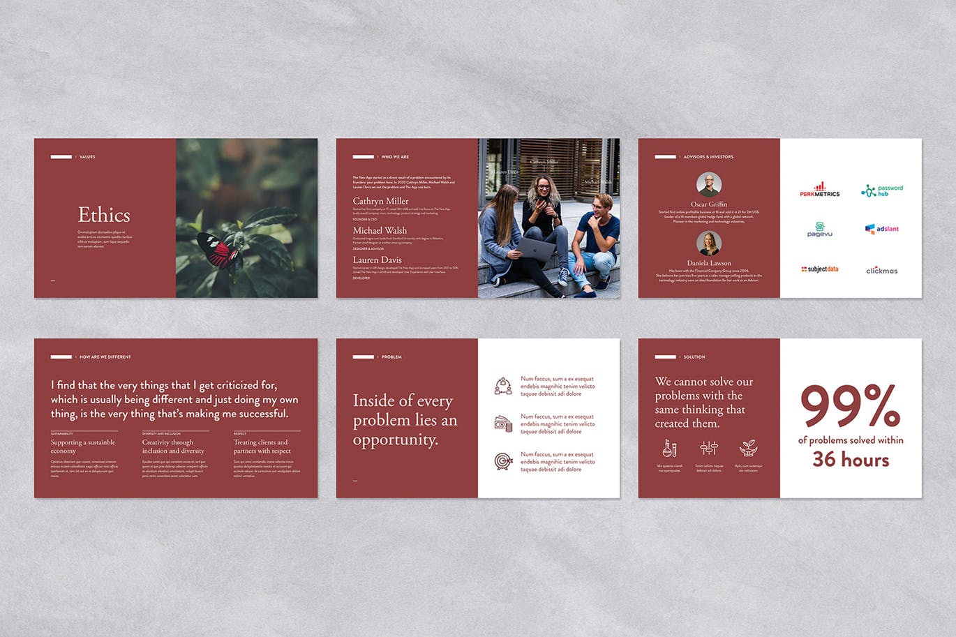 高端设计感强的幻灯片演示文稿 (PPTX,PSD,indd)