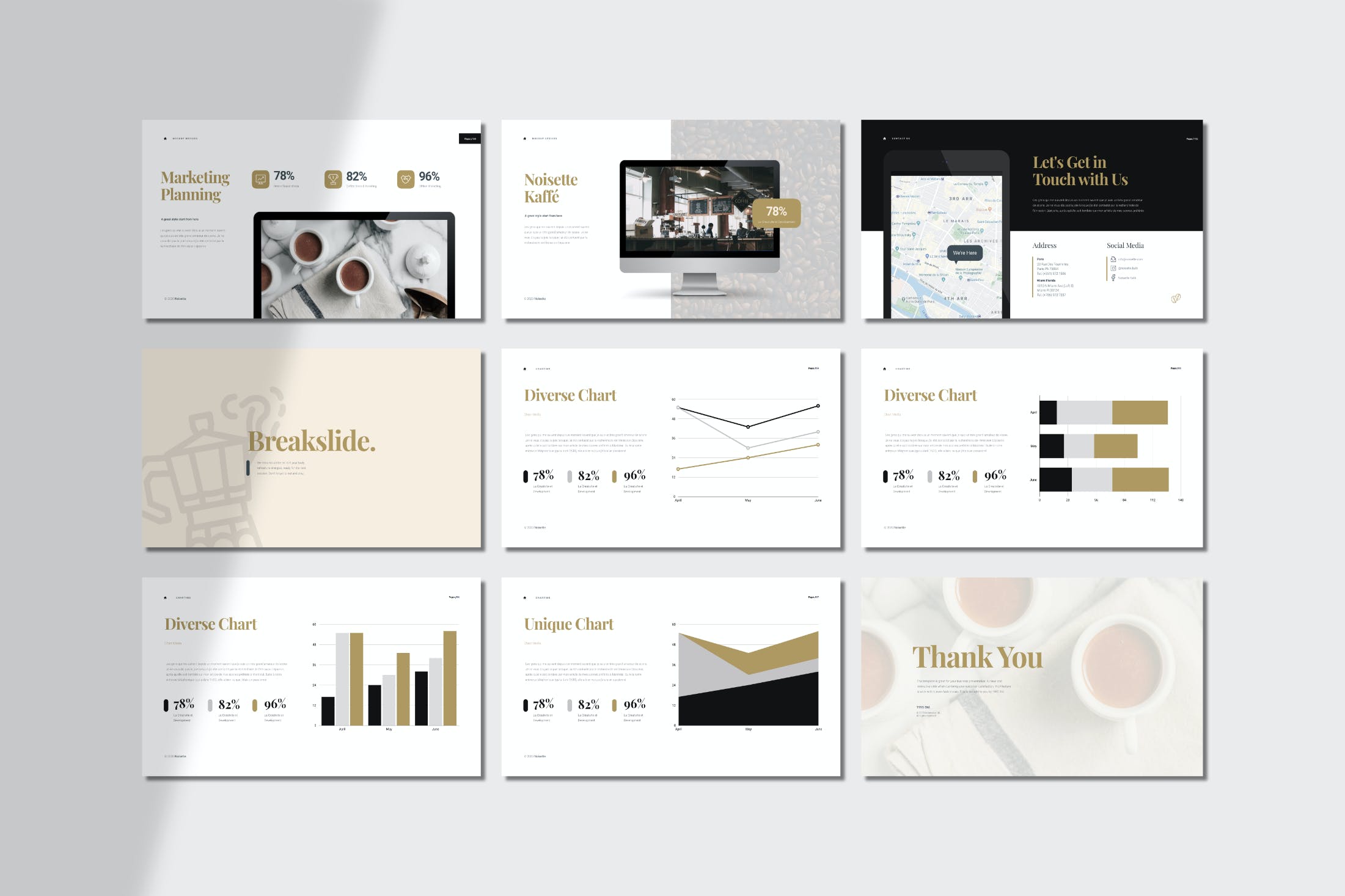 创意餐饮业务PPT模板(PPTX,key)