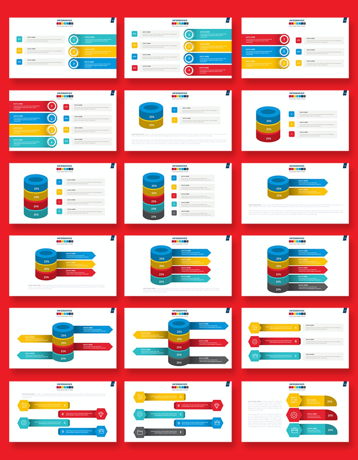 信息图形PPT模板下载（PPTX）