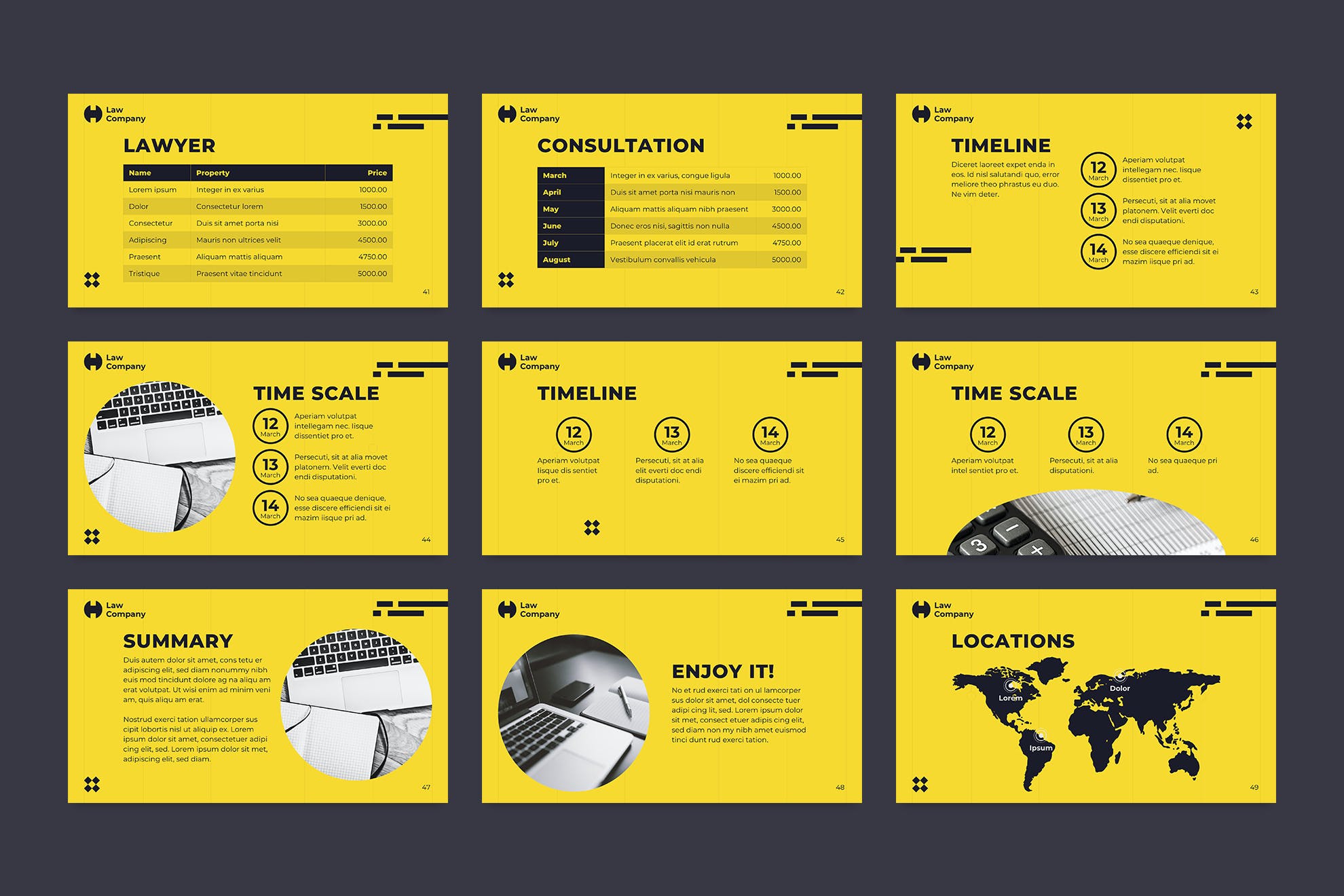 法律服务介绍PPT模板下载