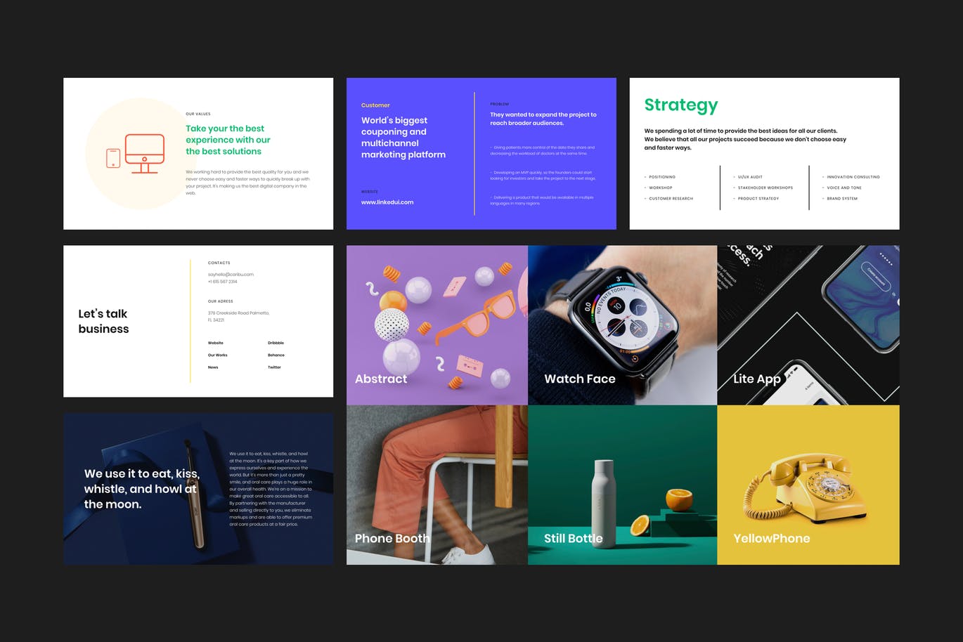 时尚高端简约多用途的现代流行风格powerpoint提案幻灯片演示模板（pptx）