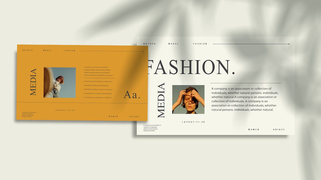 时尚的PPT模板下载（PPTX）