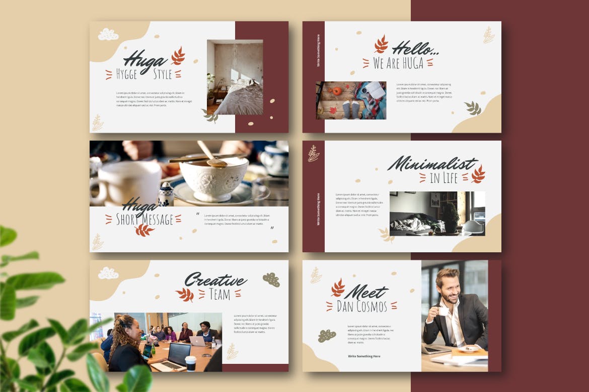 海格风格的Powerpoint模板 (PPTX)