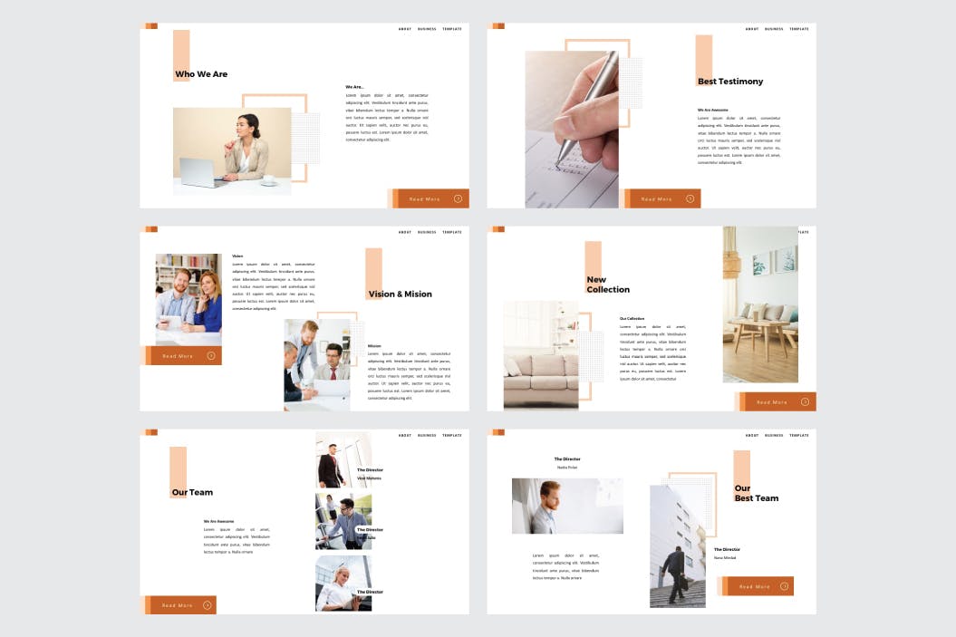 简约时尚高端清新优雅powerpoint幻灯片演示模板（pptx）