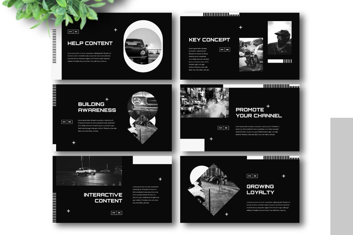 个性的设计感很强的优秀PPT模板下载（key）