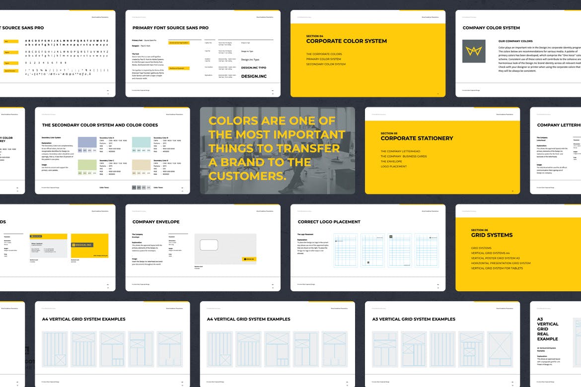 多功能品牌手册PPT模板下载(PPTX)