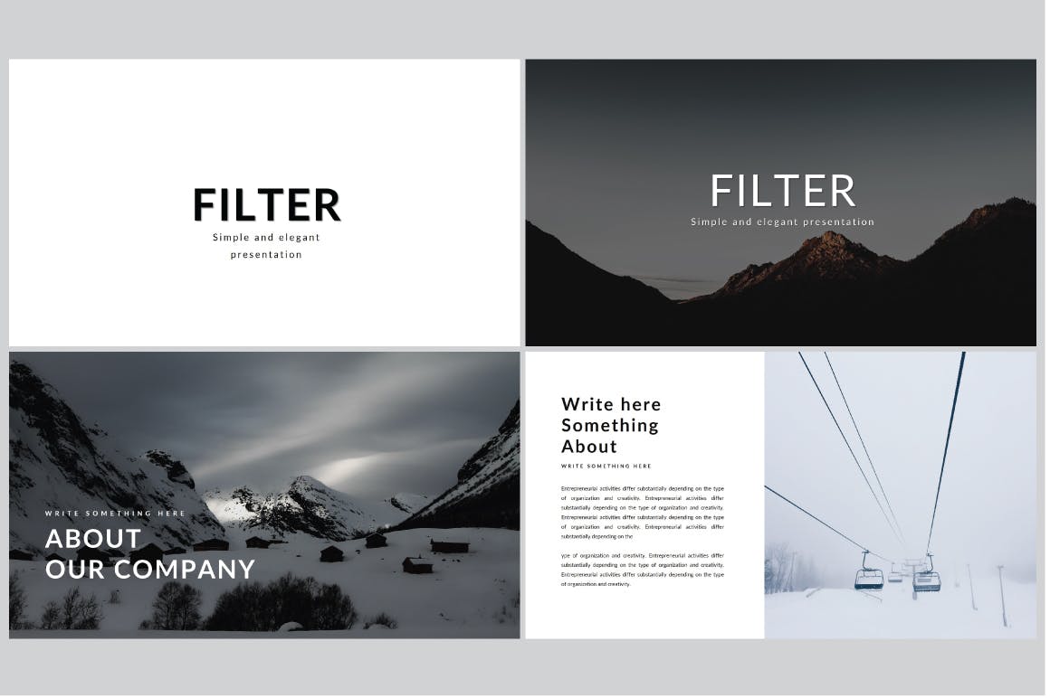 极简主义实用PPT模板下载（PPTX）