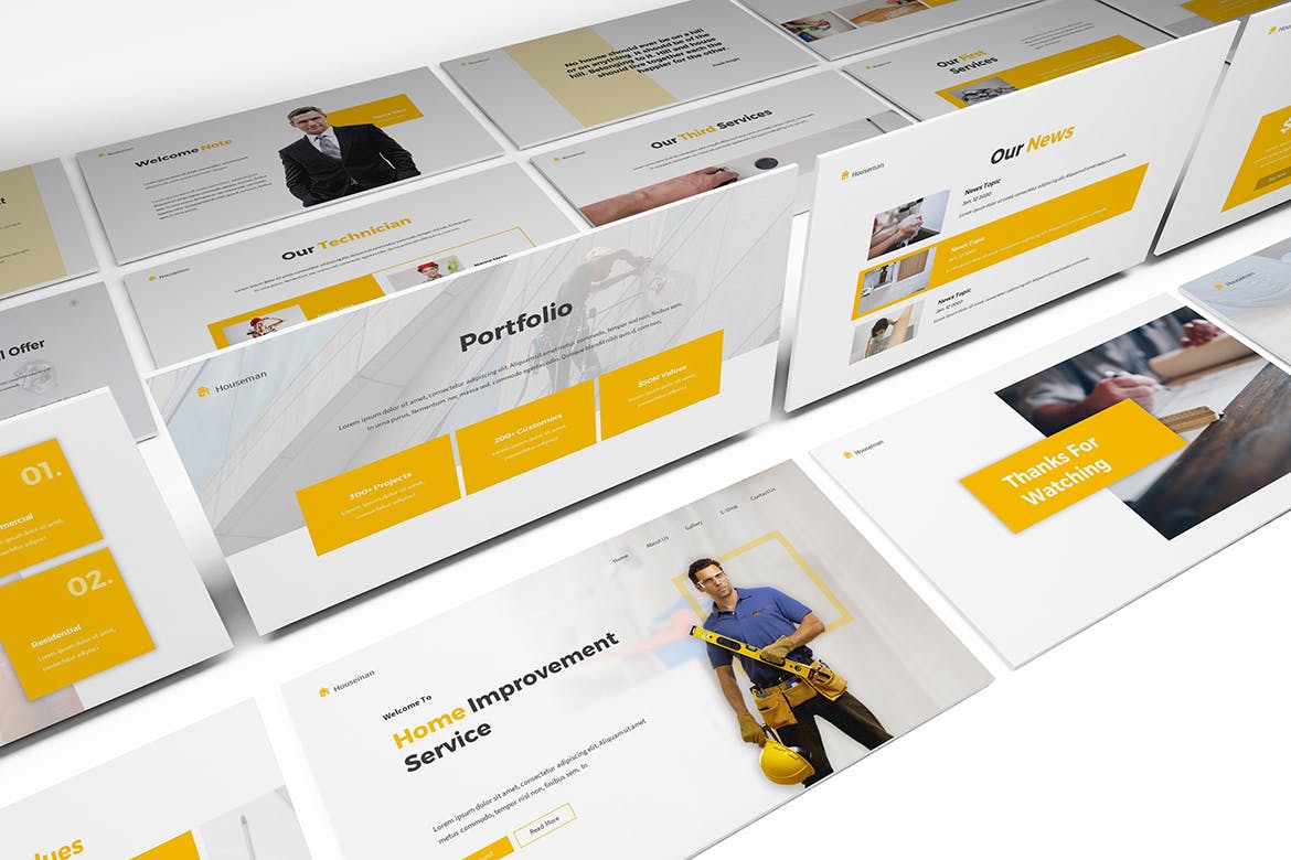 家政服务公司业务介绍PPT模板（PPTX）