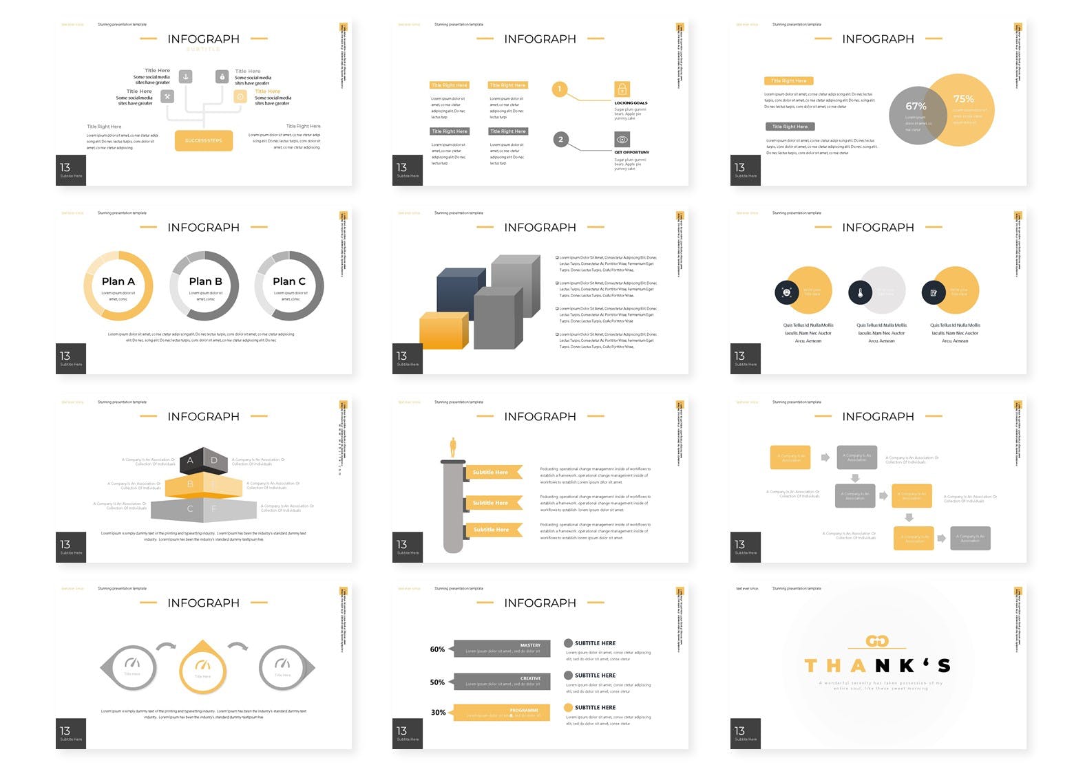 极简主义谷歌幻灯片模板(PPTX)