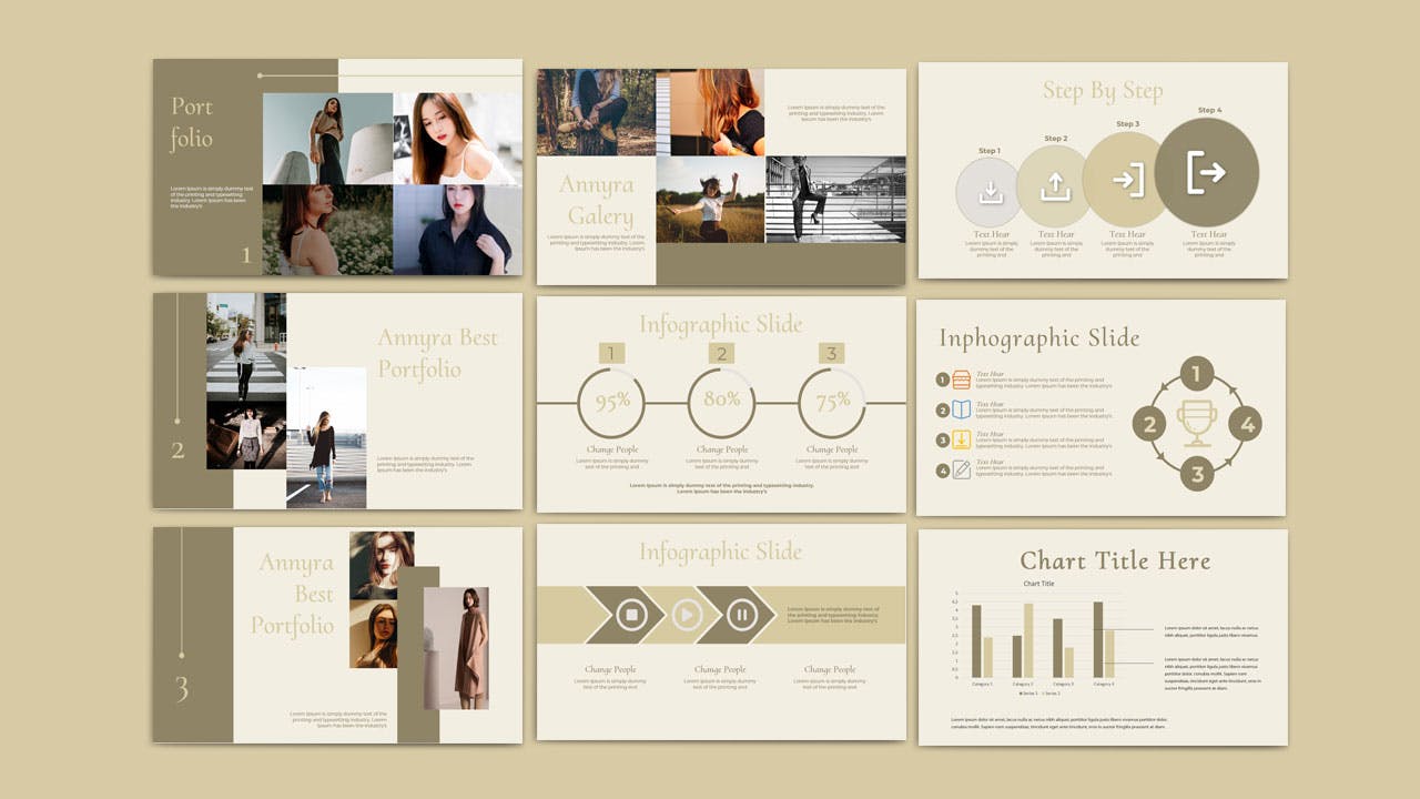 时尚优雅的PPT模板下载（PPTX）