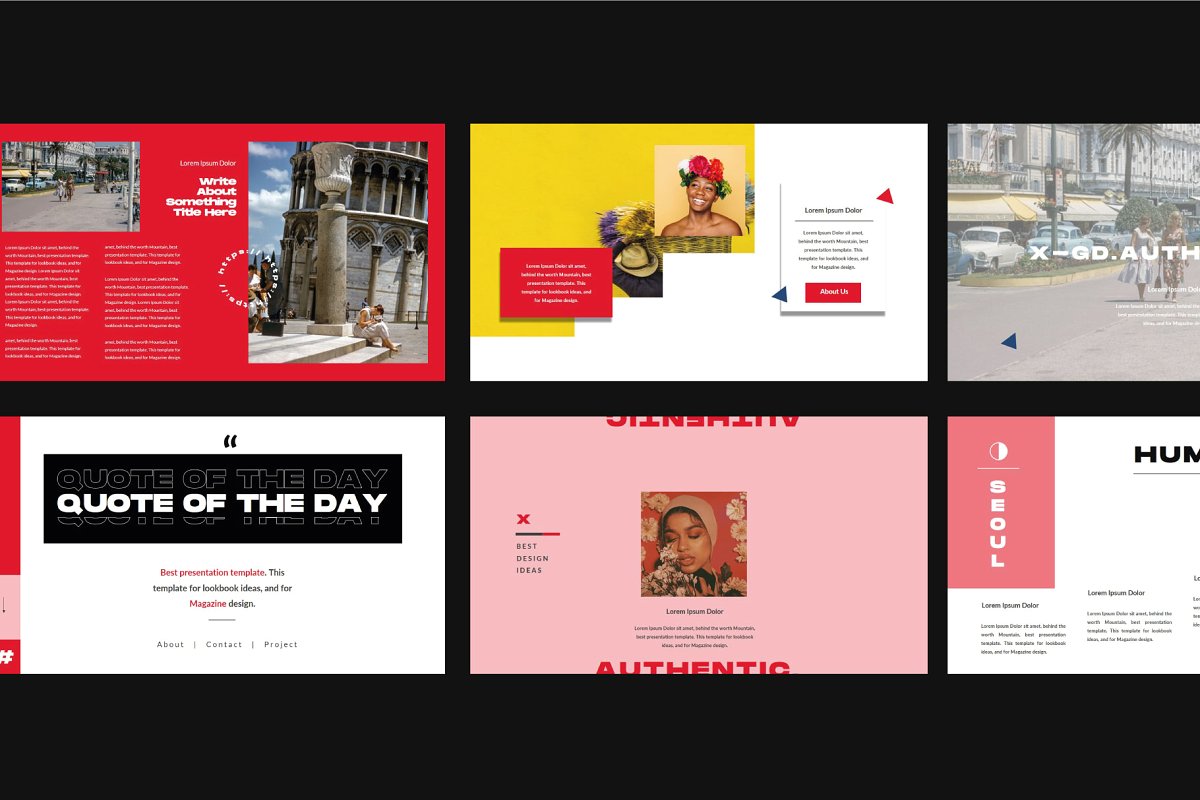 极简/专业/超现代和独特的Keynotey演示文稿模板