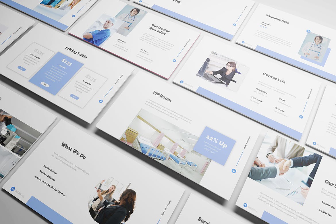 医学相关内容的PPT模板（PPTX）