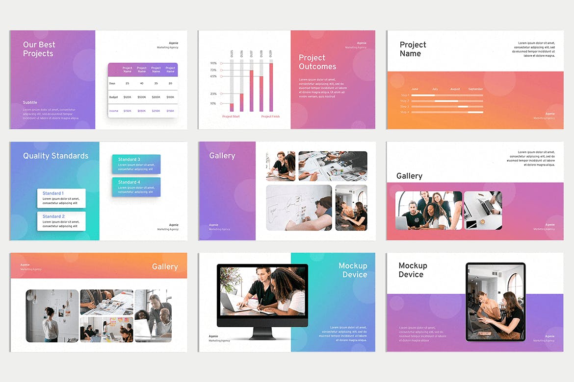 时尚清新高端多用途的高品质现在营销机构SEO大数据powerpoint幻灯片演示模板（pptx）