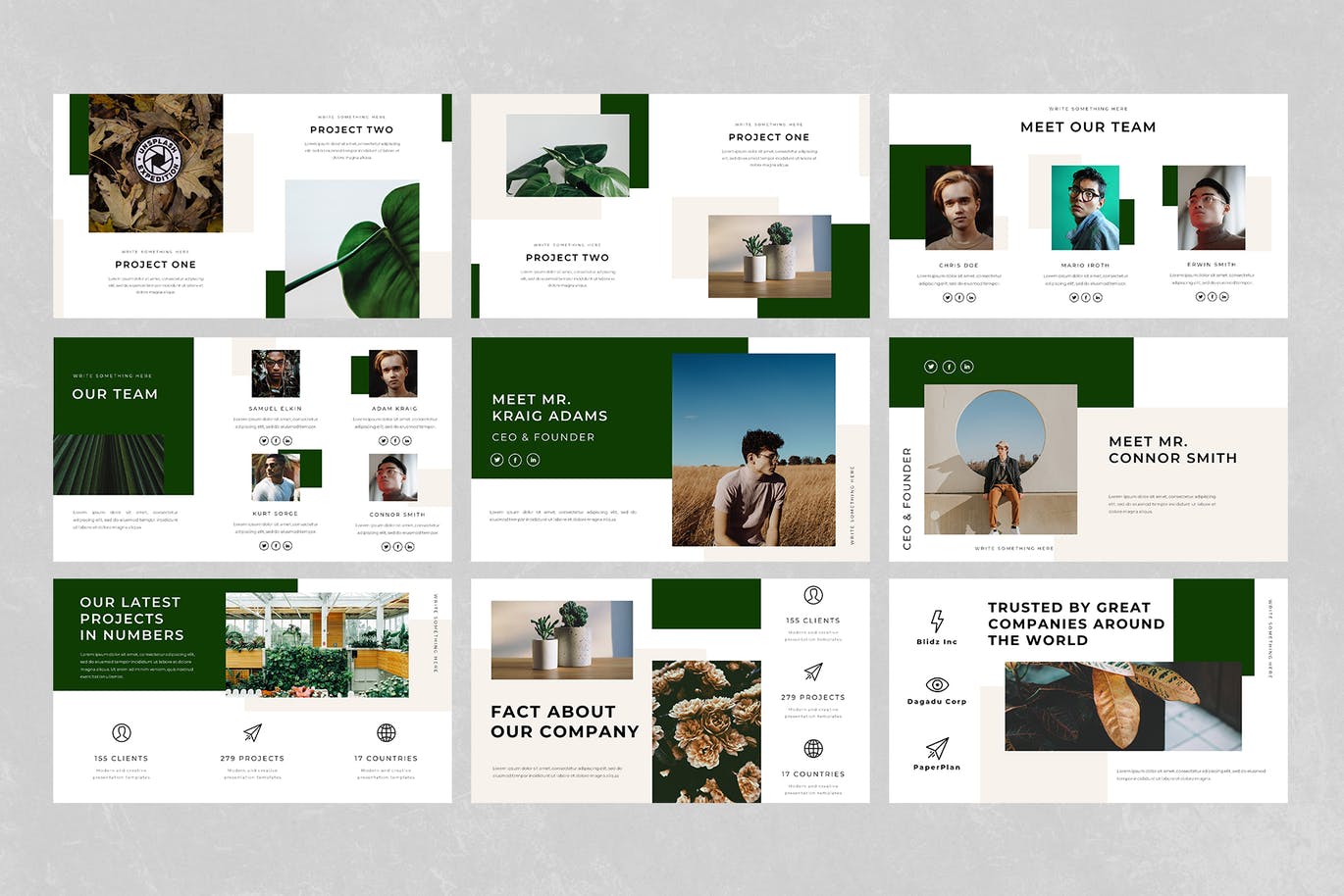 时尚高端优雅清新多用途的高品质powerpoint幻灯片演示模板（pptx）