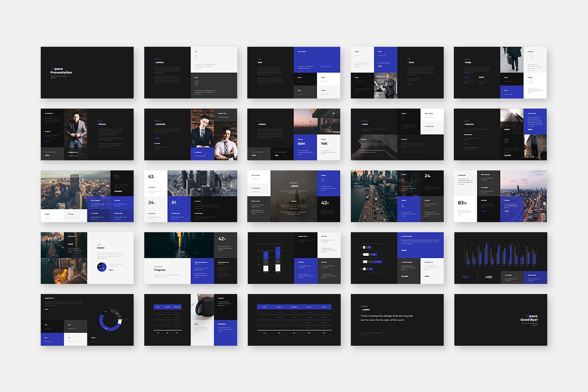 时尚高端专业的高品质powerpoint幻灯片演示模板（pptx）