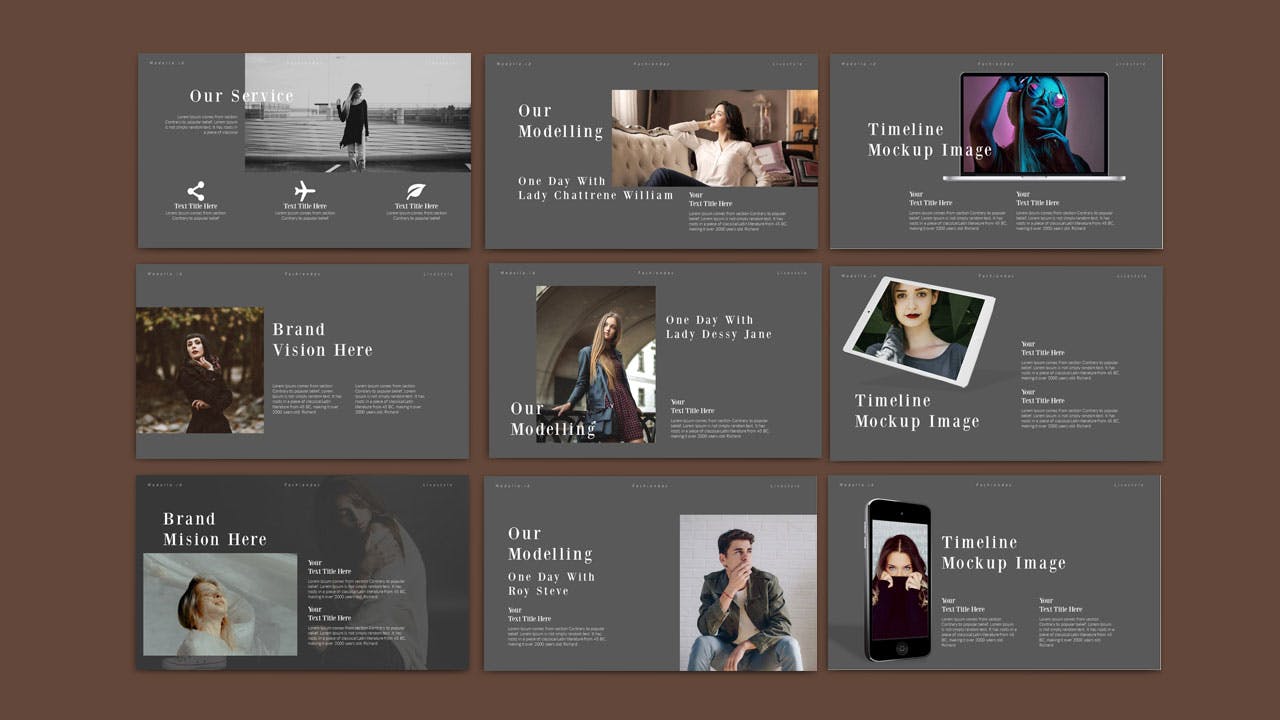 现代风格的PPT模板（PPTX）