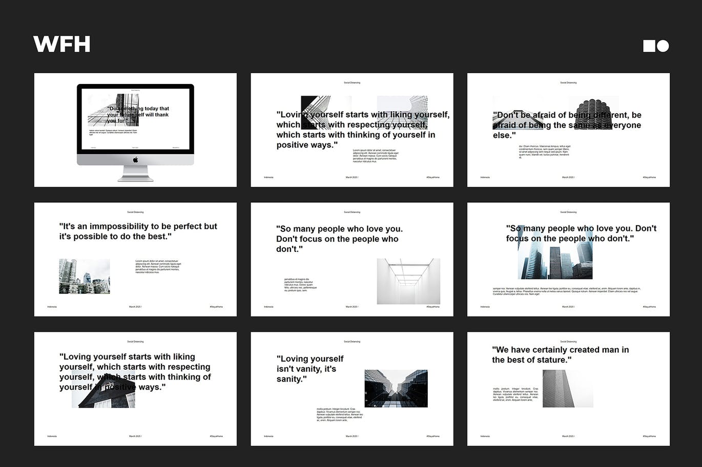 时尚高端简约多用途的高品质powerpoint幻灯片演示模板（pptx）