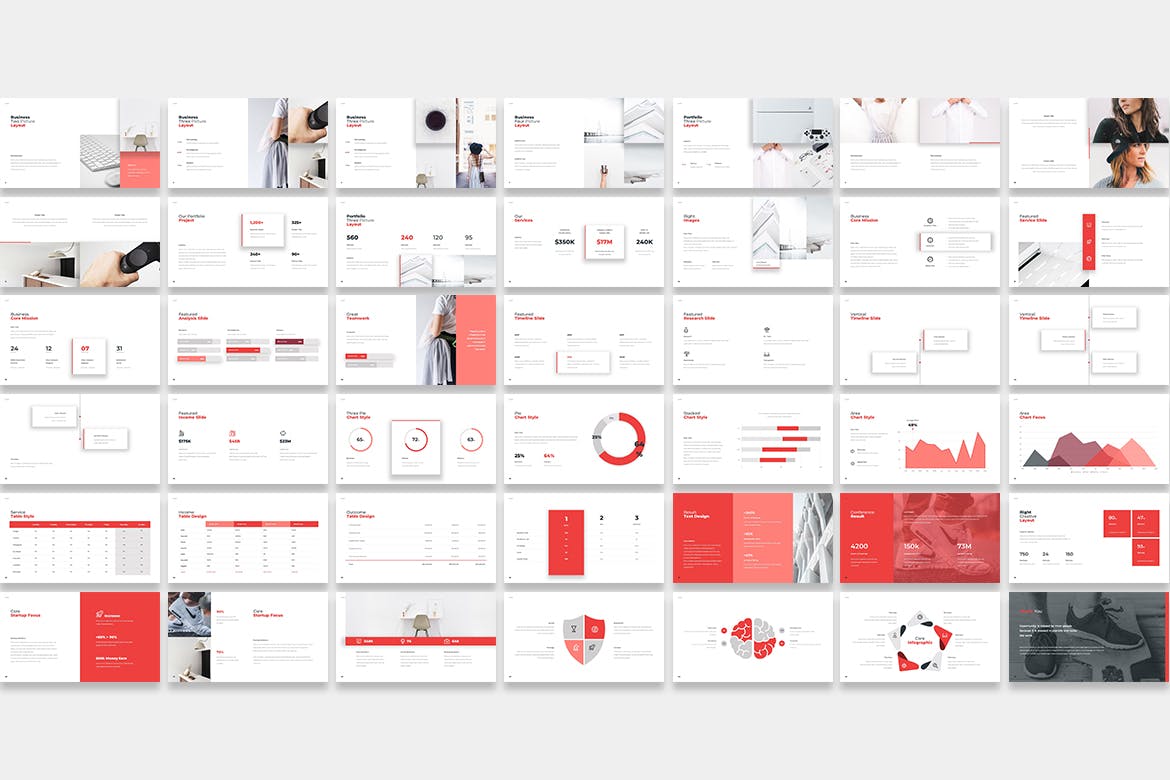 简约清新时尚高端大数据powerpoint幻灯片演示模板（PPT，PPTX）
