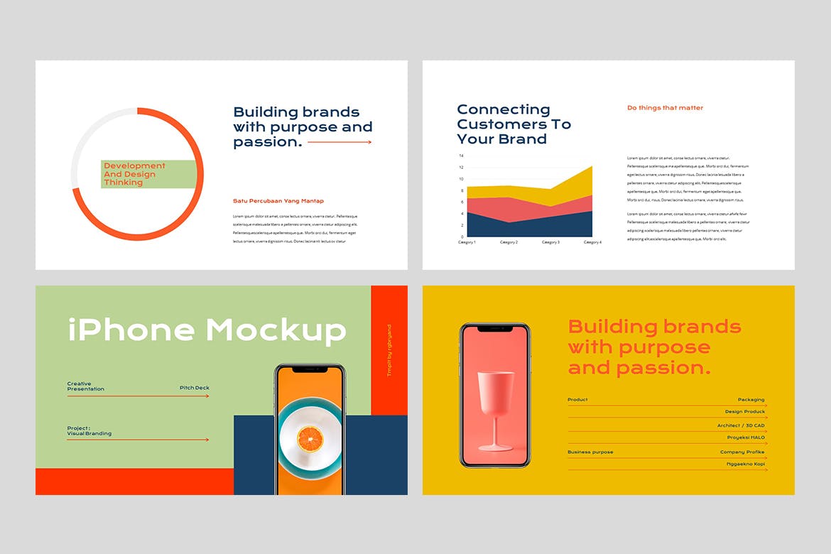 时尚高端简约专业的高品质多用途清新创意powerpoint幻灯片演示模板（pptx）